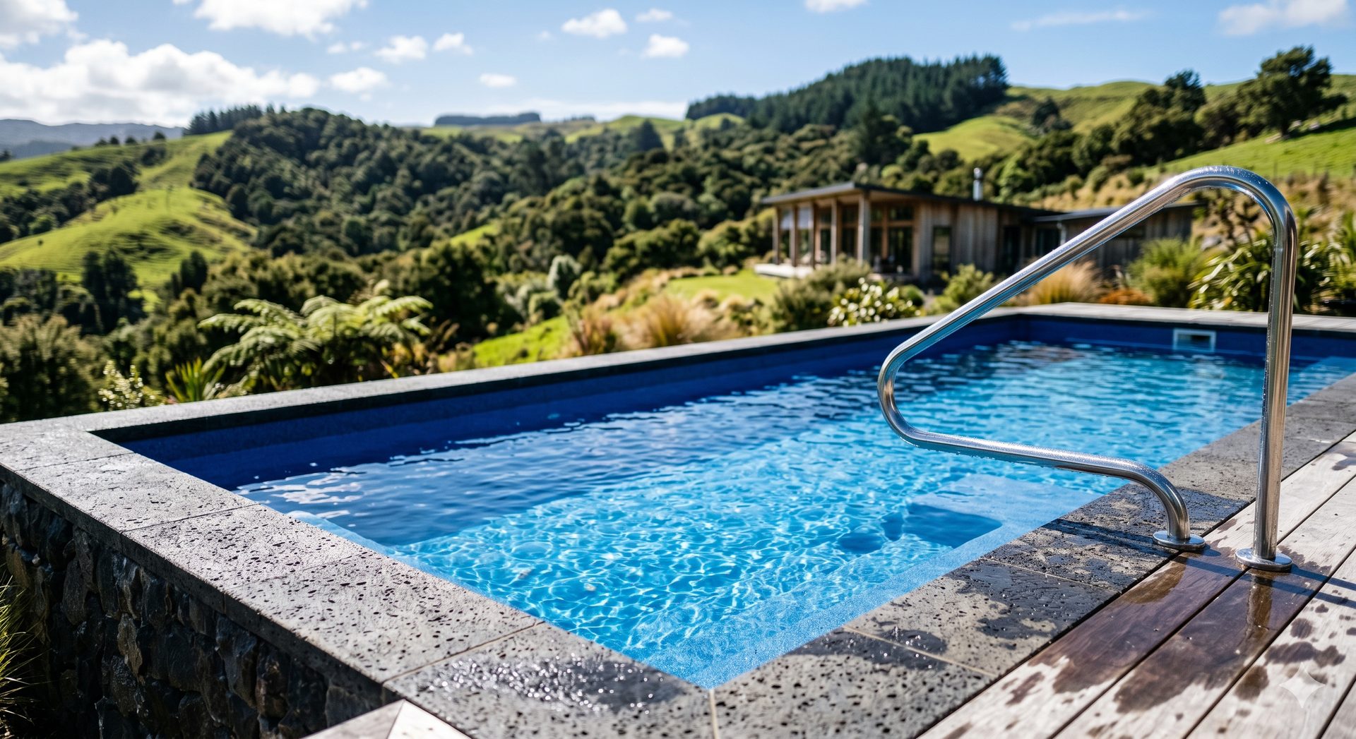Renovated fibreglass pool